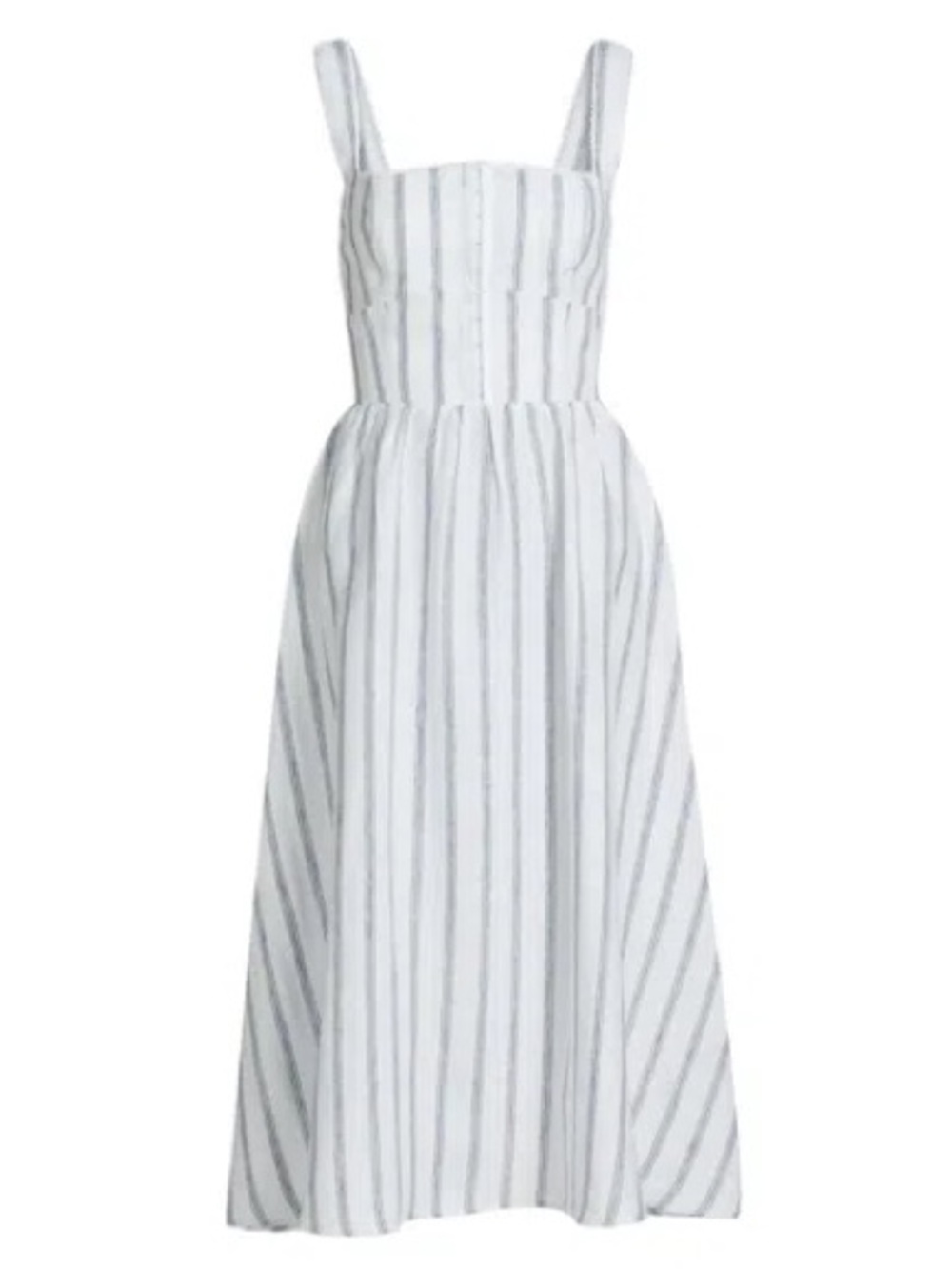 Reformation Tagliatelle Linen Dress in Harbor Stripe (Size 0) - Picture 2 of 9